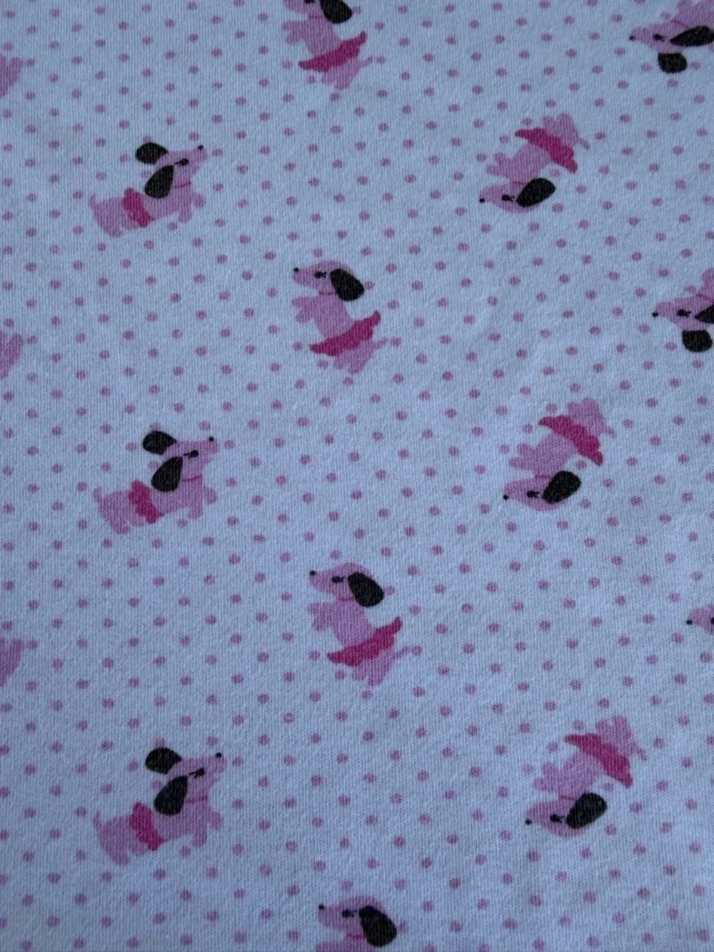 Gymboree Ballet Puppies Double Sided Pink Baby Blanket Pink Polkadots 2012 READ